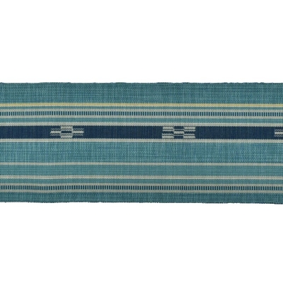 八重山ミンサー ハーリーブルー 半幅帯 ｜みんさー工芸館 | hanaito